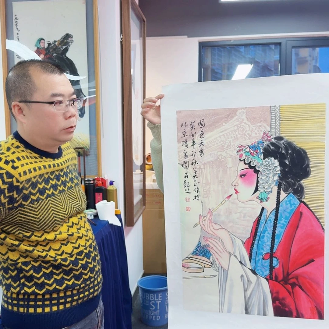 国画多次参加国内外大型国际