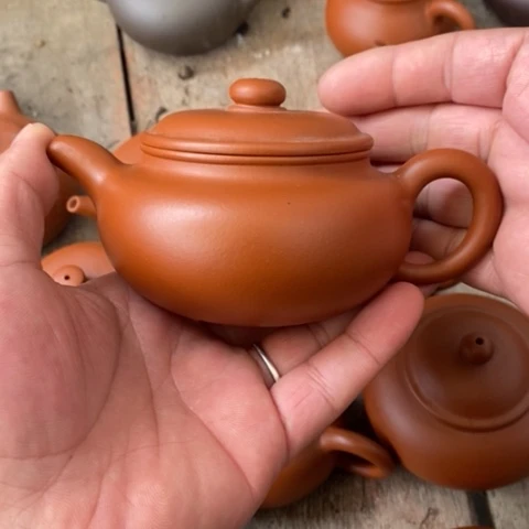 紫砂茶壶老朱泥仿古200cc