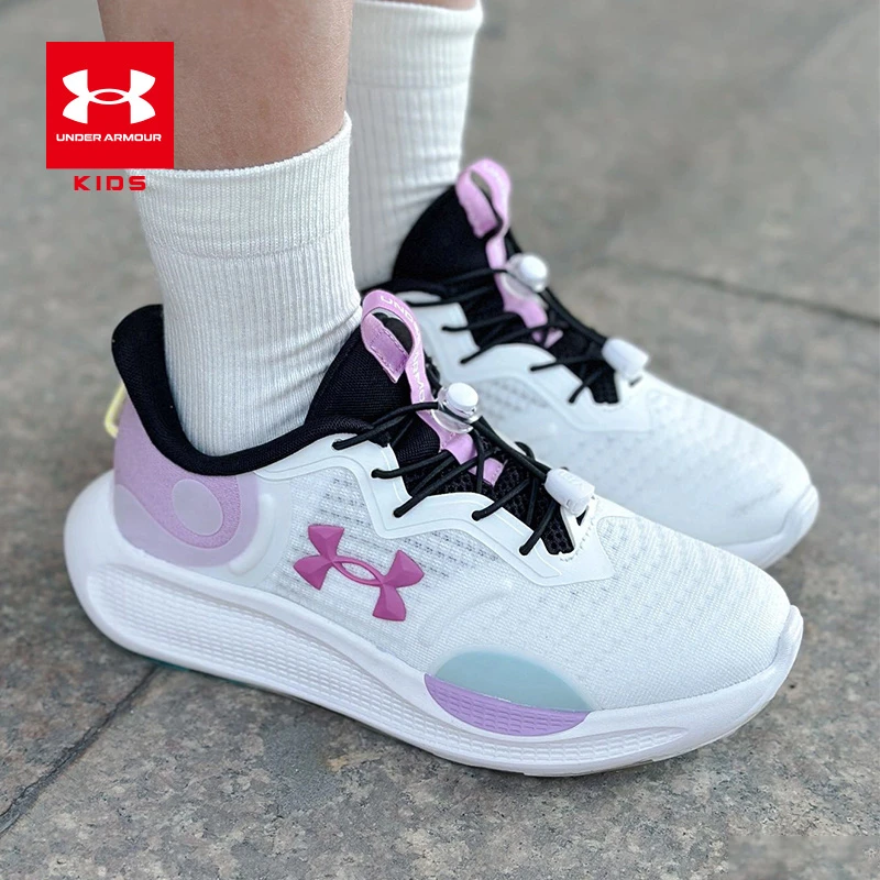 【四季双网款】安德玛儿童男大童跑步鞋2025秋季透气减震耐磨鞋子BP