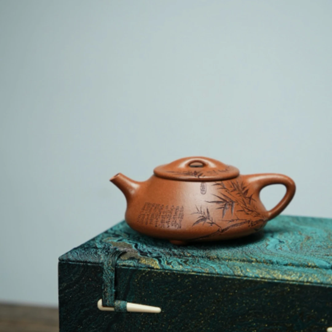 光明瓢·经典·255cc 原矿降坡料 紫砂壶
