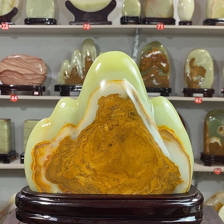 石材天然原石摆件