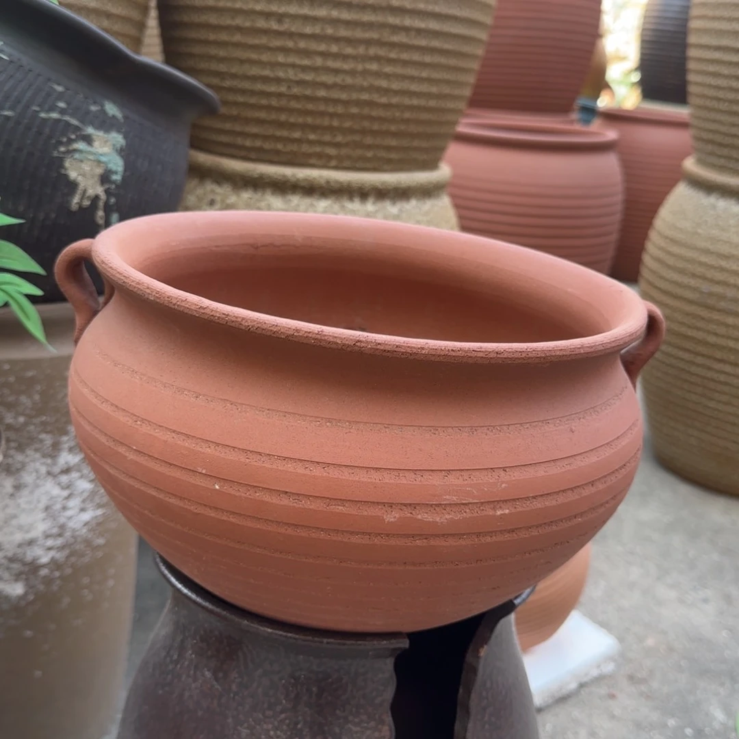 紫砂花盆口26高17宜兴紫砂