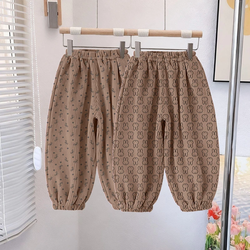 男童裤子2025新款帅气儿童灯芯绒裤春秋薄款女宝宝休闲运动裤百搭