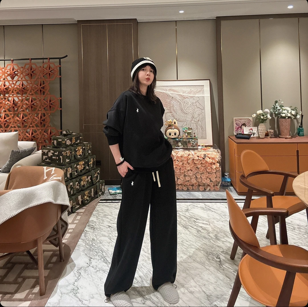 BETTER JOELAY-加绒【自然之行】时尚百搭简约休闲宽松套装TKH002