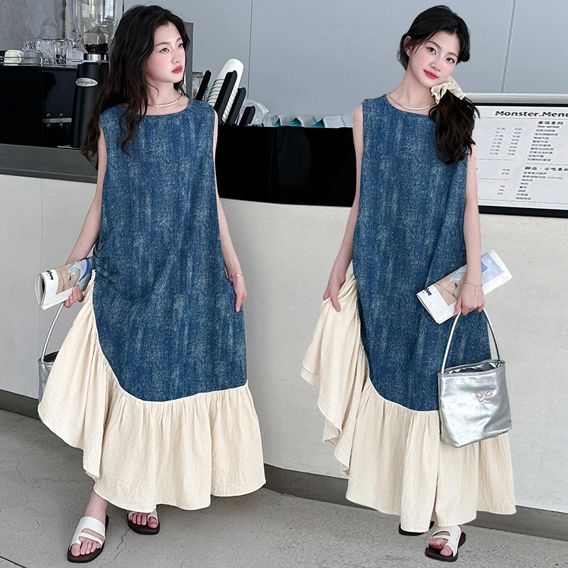 女童夏季连衣裙2025新款洋气女孩夏天公主裙中大儿童夏装牛仔裙子