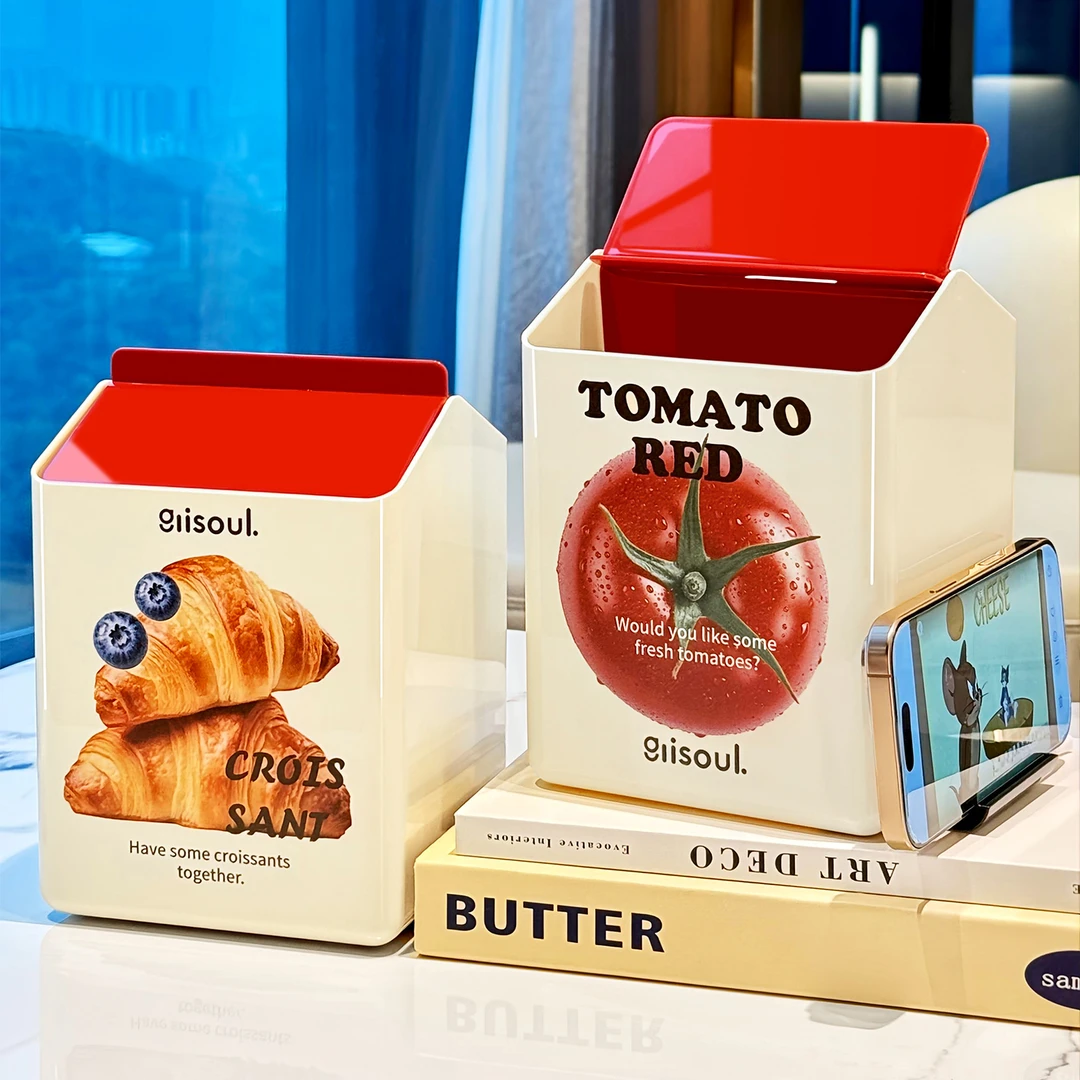 桌面垃圾桶家用新款高颜值小号带盖收纳桶卧室床头柜创意迷你纸篓