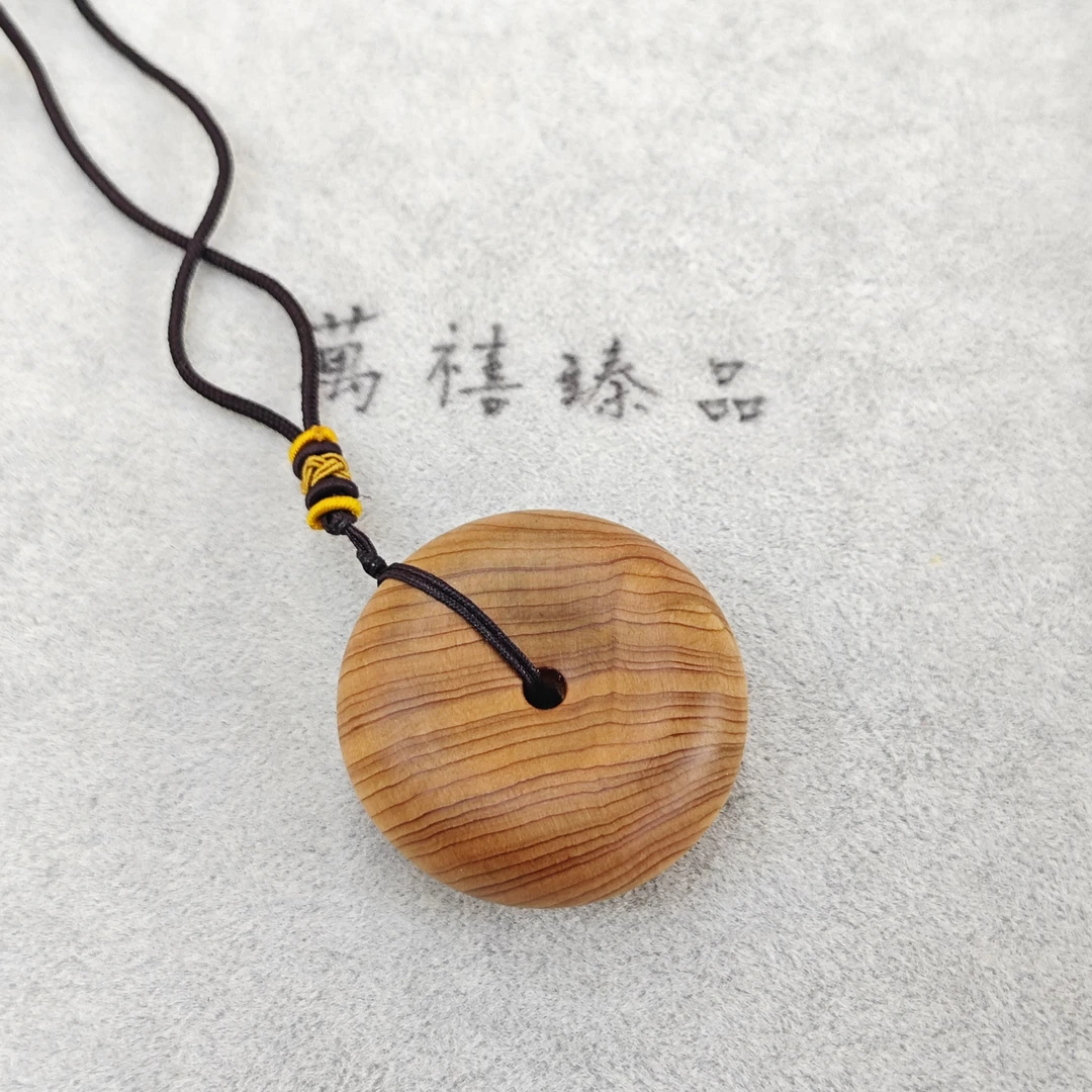 崖柏面包扣把件M101 jw