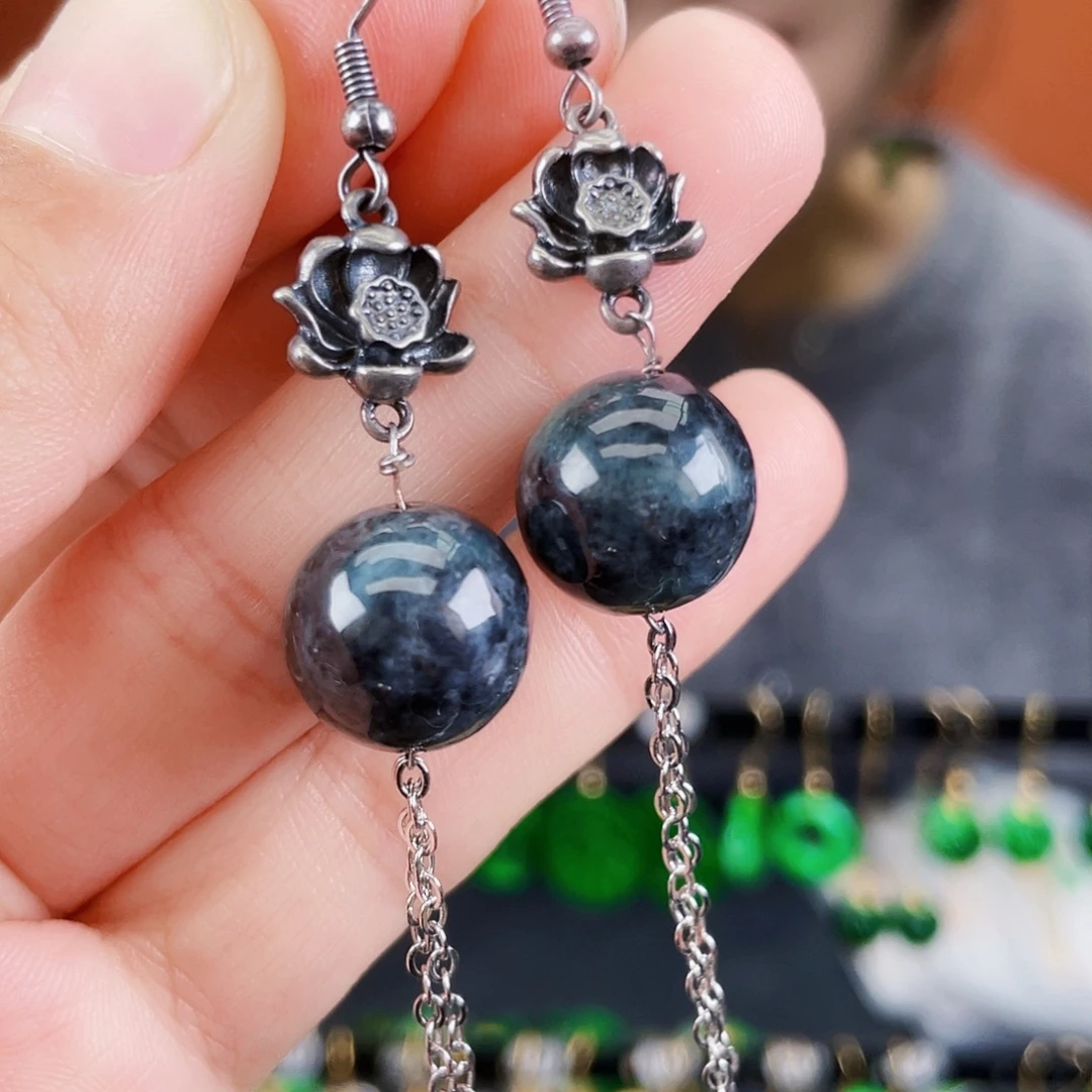 翡翠未镶嵌耳饰饰品