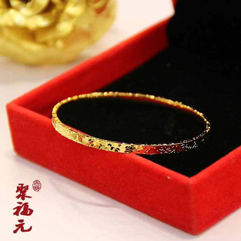 铜合金手镯 A003【聚福源新款】碎碎冰古法手镯时尚气质