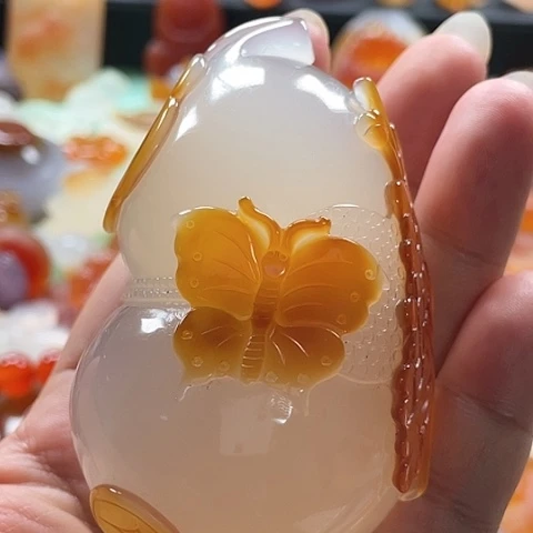 未镶嵌颈饰玛瑙/玉髓无**剔