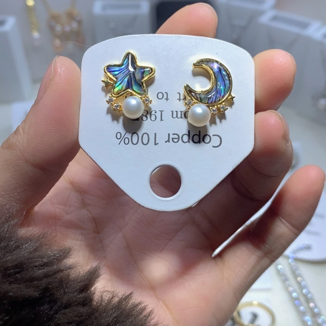 淡水珍珠未镶嵌耳坠