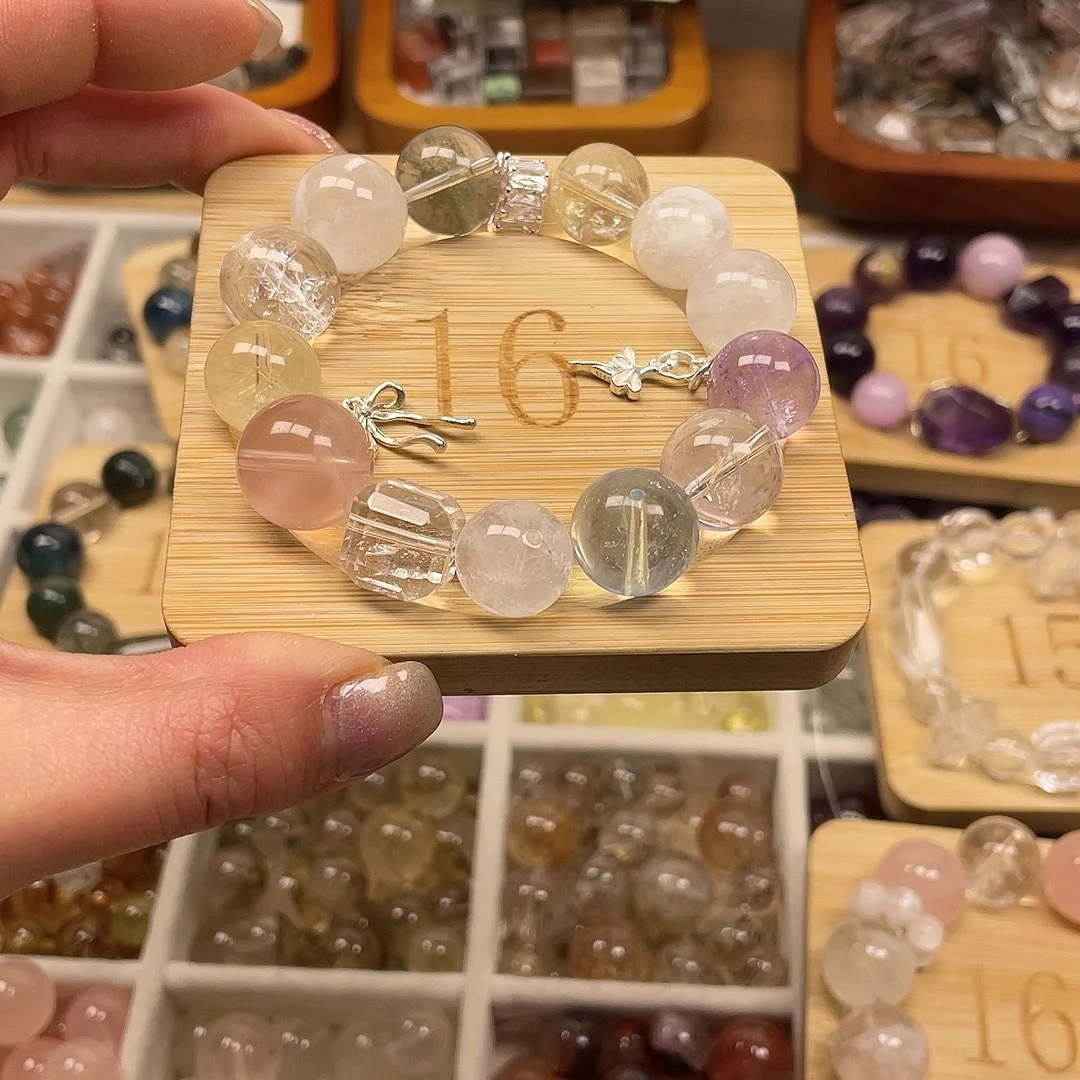 烟晶手链合金好****）