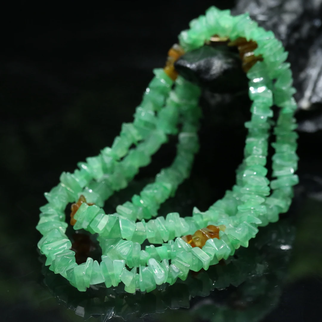 39天然缅甸翡翠A货手串/200293/上海嘉禾拍卖