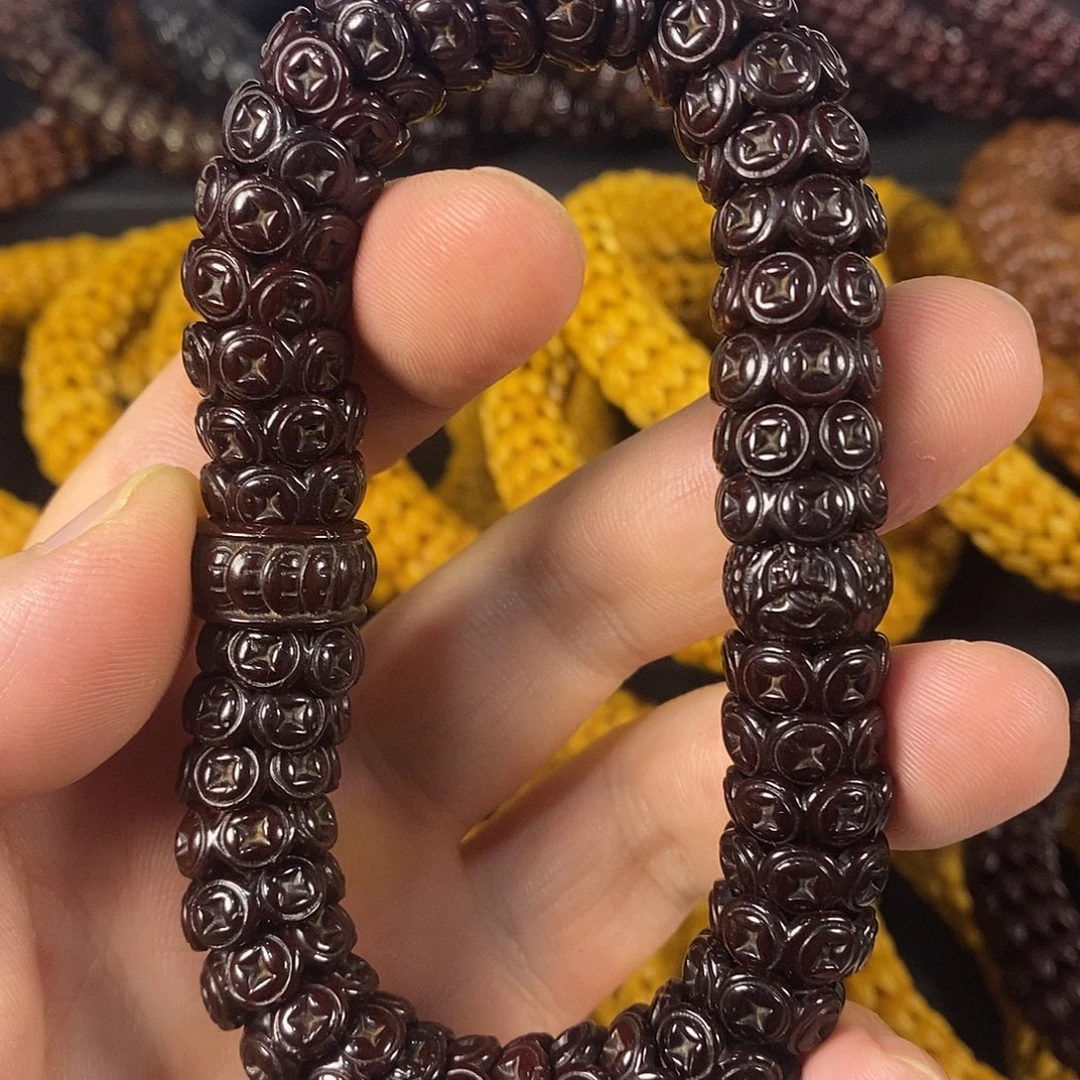 紫金鼠手串配饰钱币14