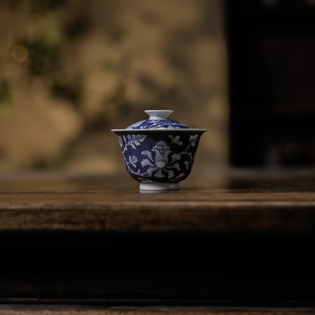 【悦生活】缠枝牡丹-雲由山坊-盖碗（雲由S0467）