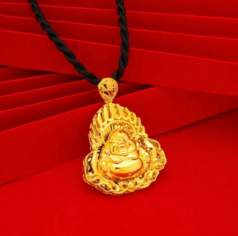 合金吊坠 合金吊坠 新款【弥勒佛吊坠】挂坠女士时尚气质金色