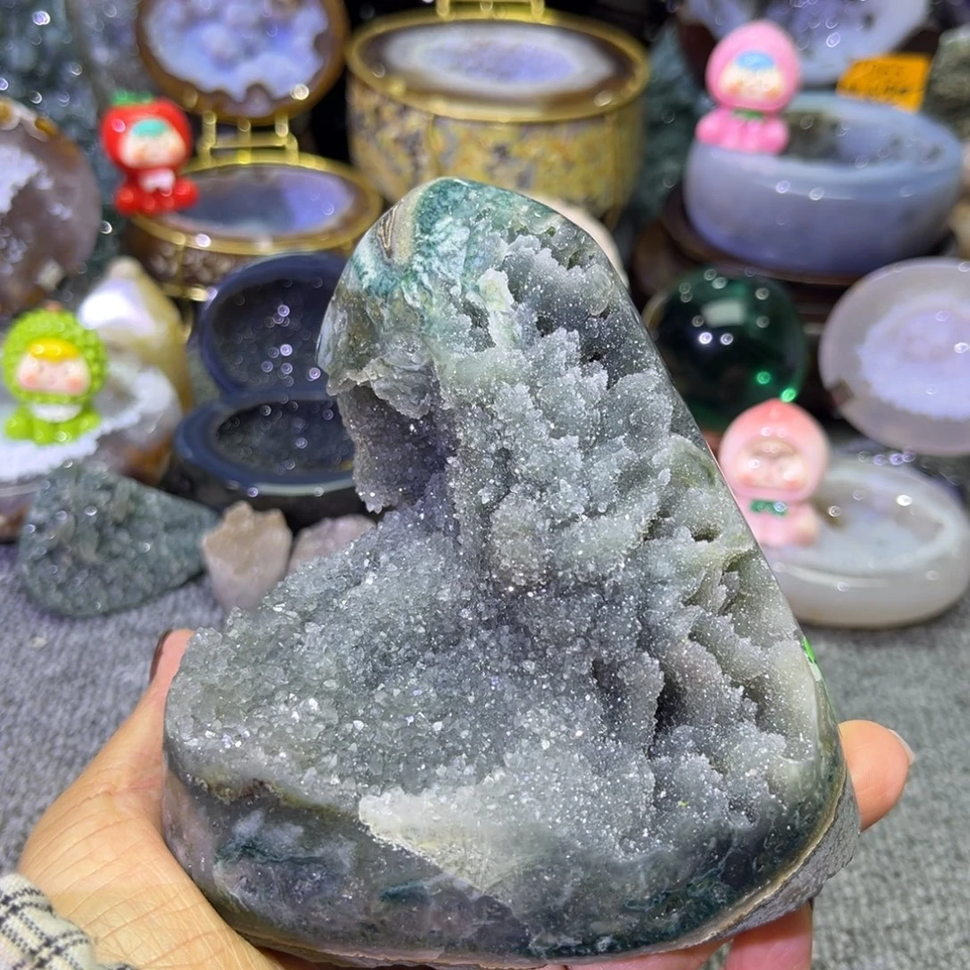 未镶嵌紫晶摆件水晶