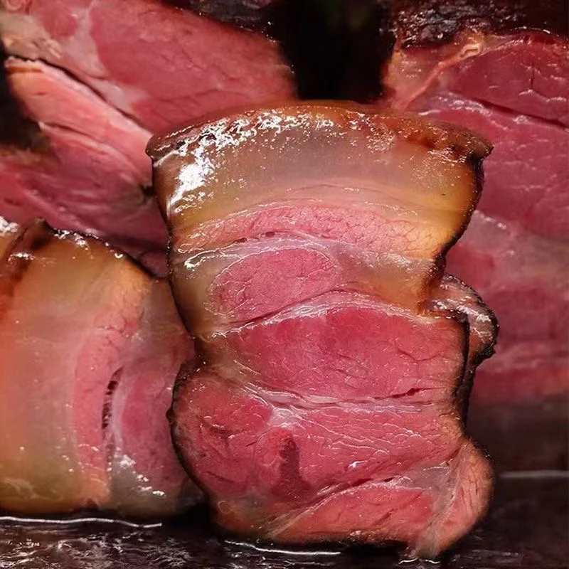 【腊腿肉】农村柴火烟熏腊肉前夹肉前腿腊肉带骨前腿直播