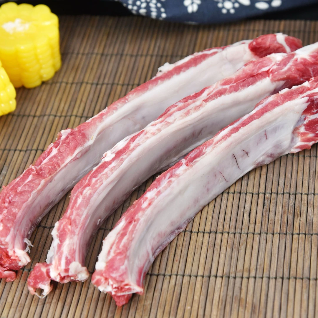 新鲜黑毛土猪猪肋排带脊骨冷链配送肉质鲜嫩