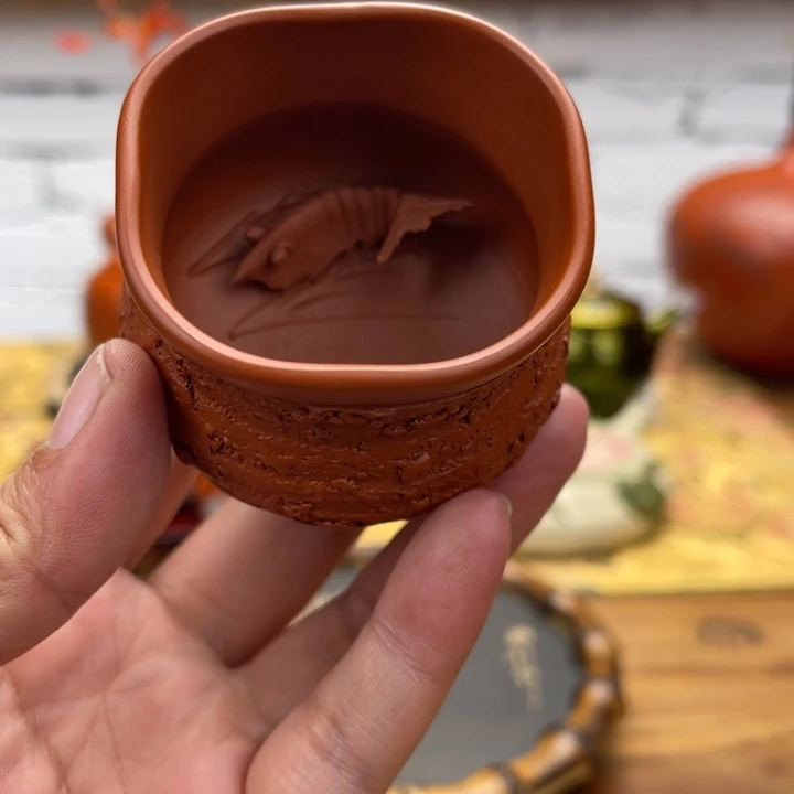 …***6常滑素三手作主人杯