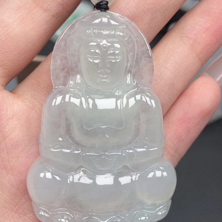 翡翠未镶嵌颈饰玉观音