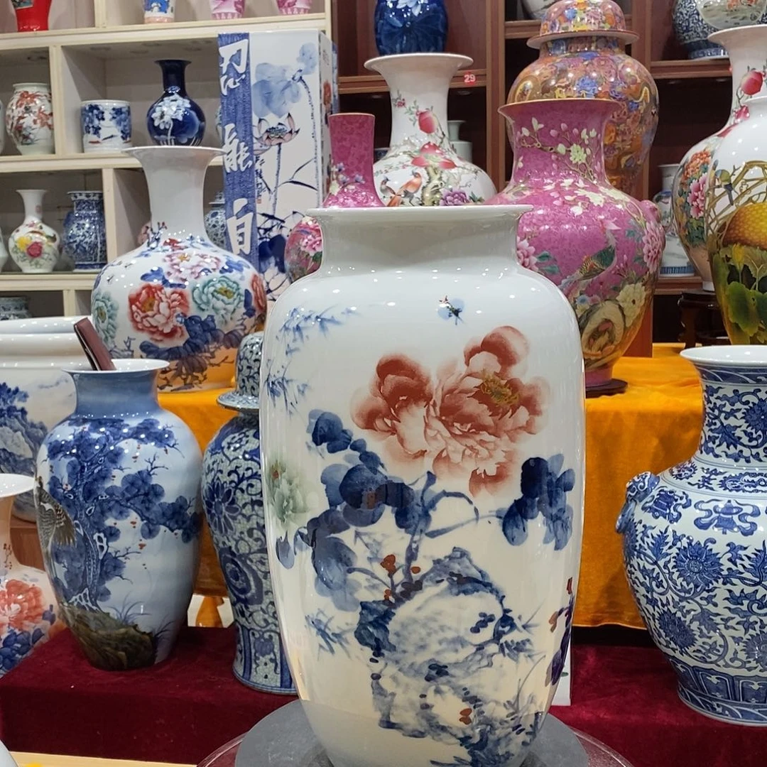 瓷片景德镇胜凤陶瓷摆件