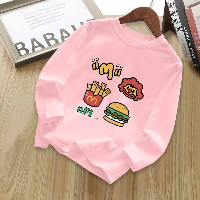 100%纯棉童装儿童长袖t恤2025春秋新款宝宝男童女童秋装打底衫潮