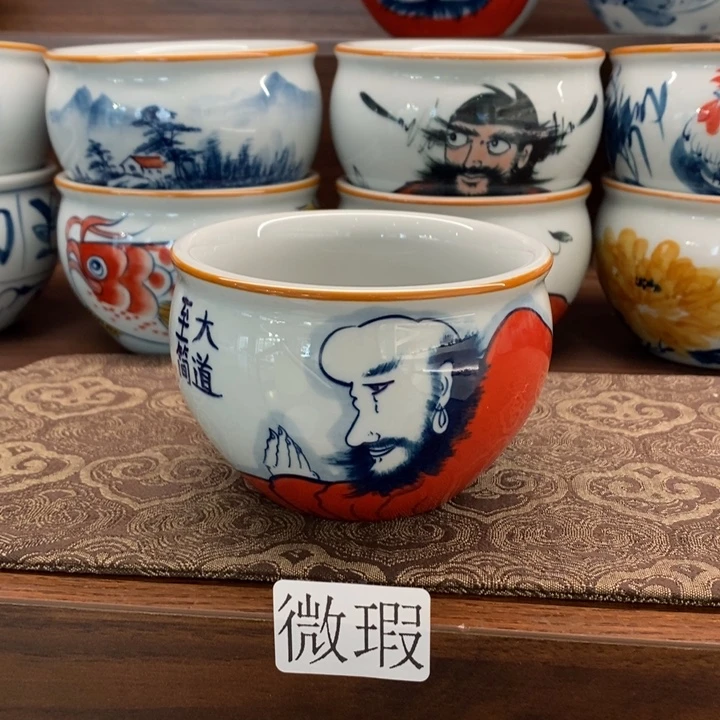 釉下老陶泥手工绘制