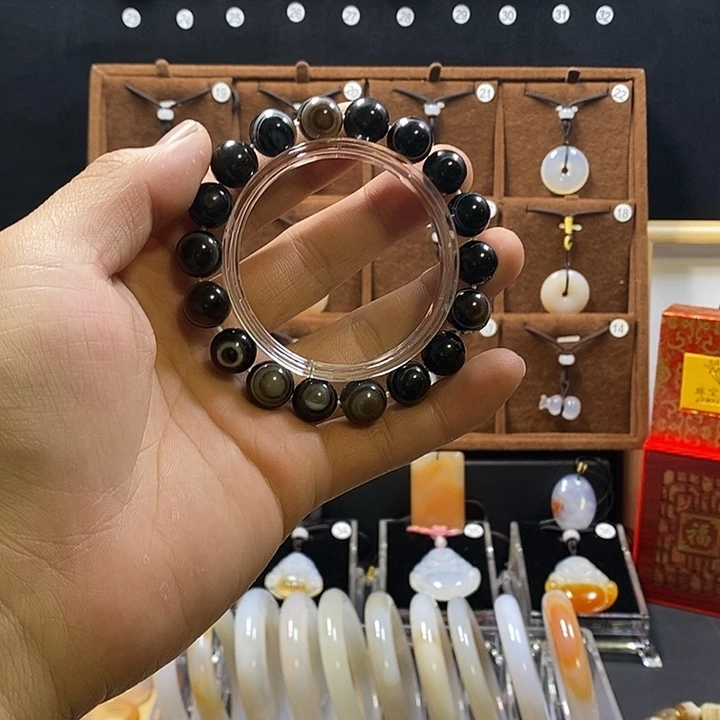 玛瑙/玉髓未镶嵌手链缠丝玛瑙