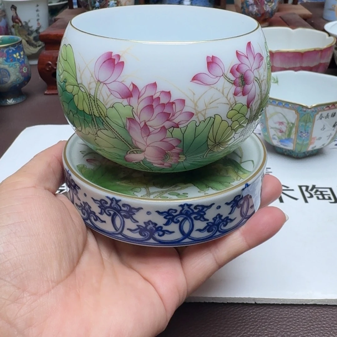 清***园景德镇手工手绘展示