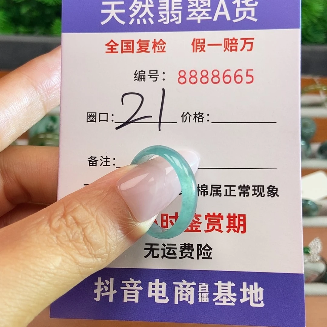 翡翠戒圈未镶嵌8665......
