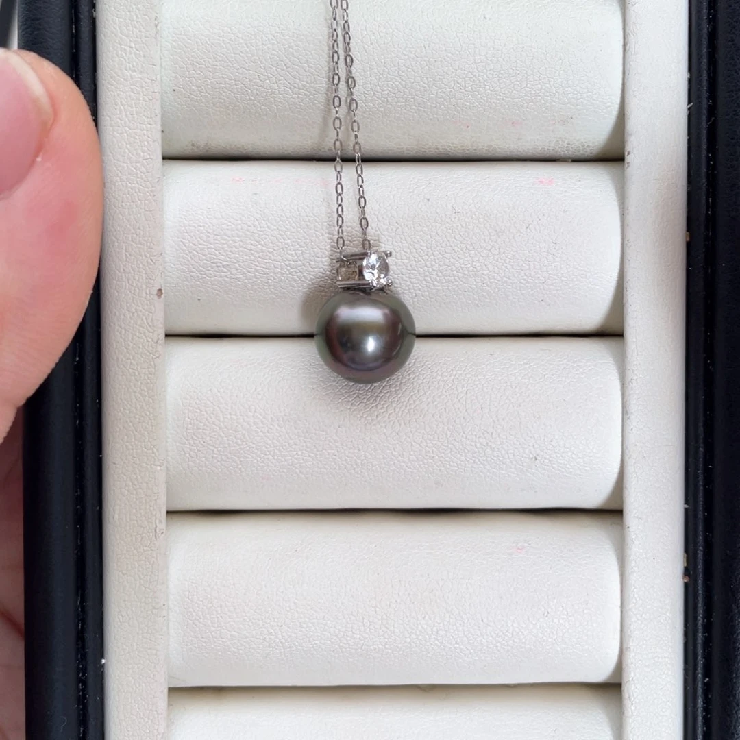 银S925镶嵌颈饰海水珍珠