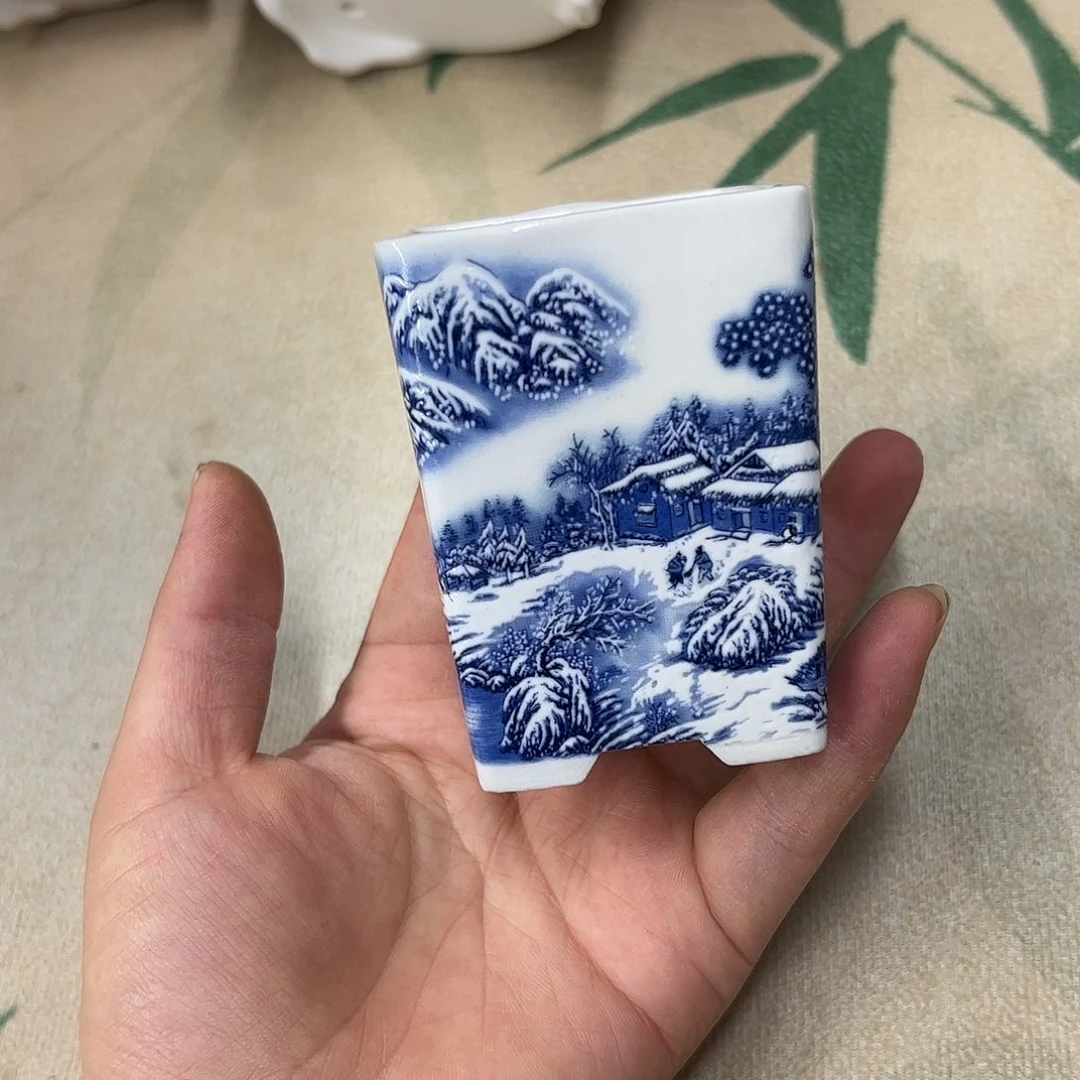 紫砂花盆537号瑕疵6/7cm