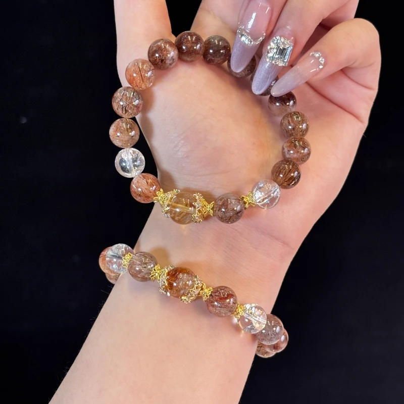 【457财财自由】天然水晶黑金超七原创小众设计