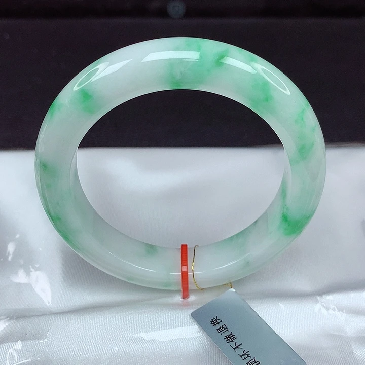 翡翠未镶嵌手镯55圈958