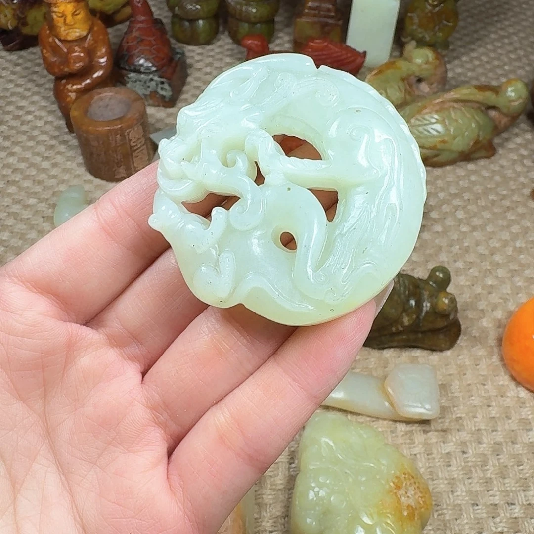 白玉菩提手串挂件