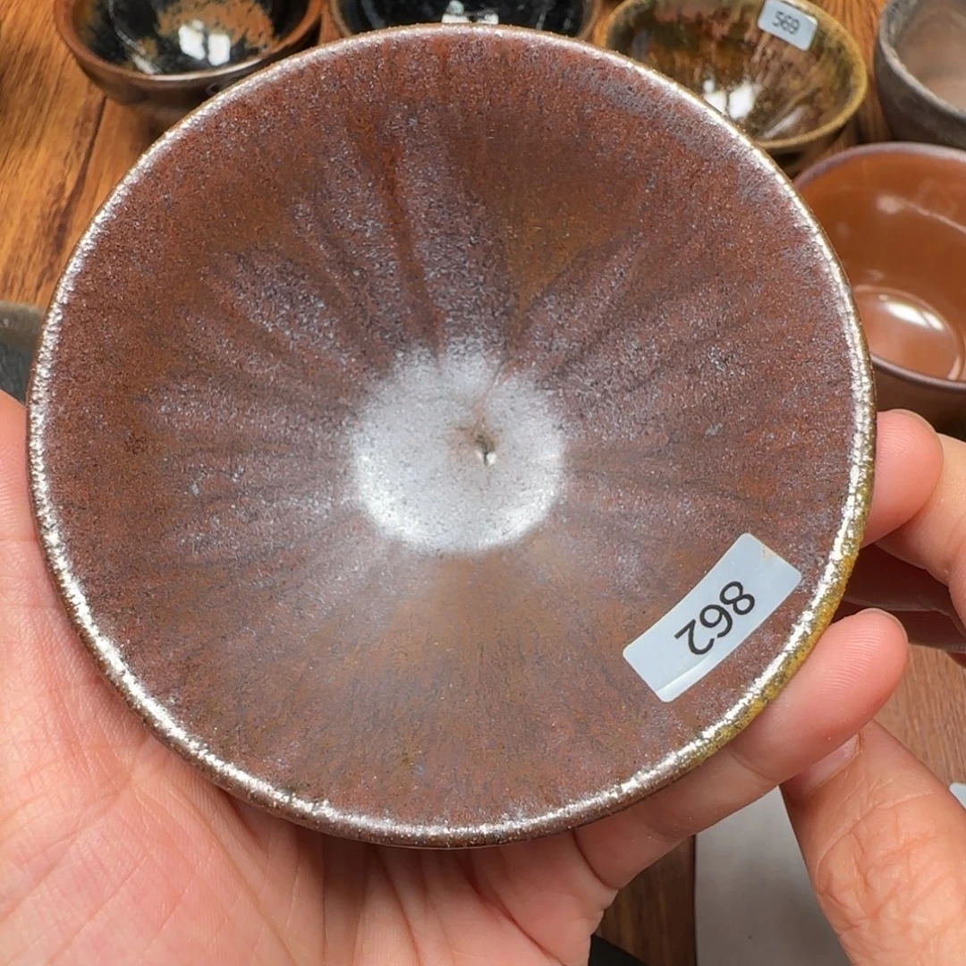 柴烧建盏茶盏茶杯862