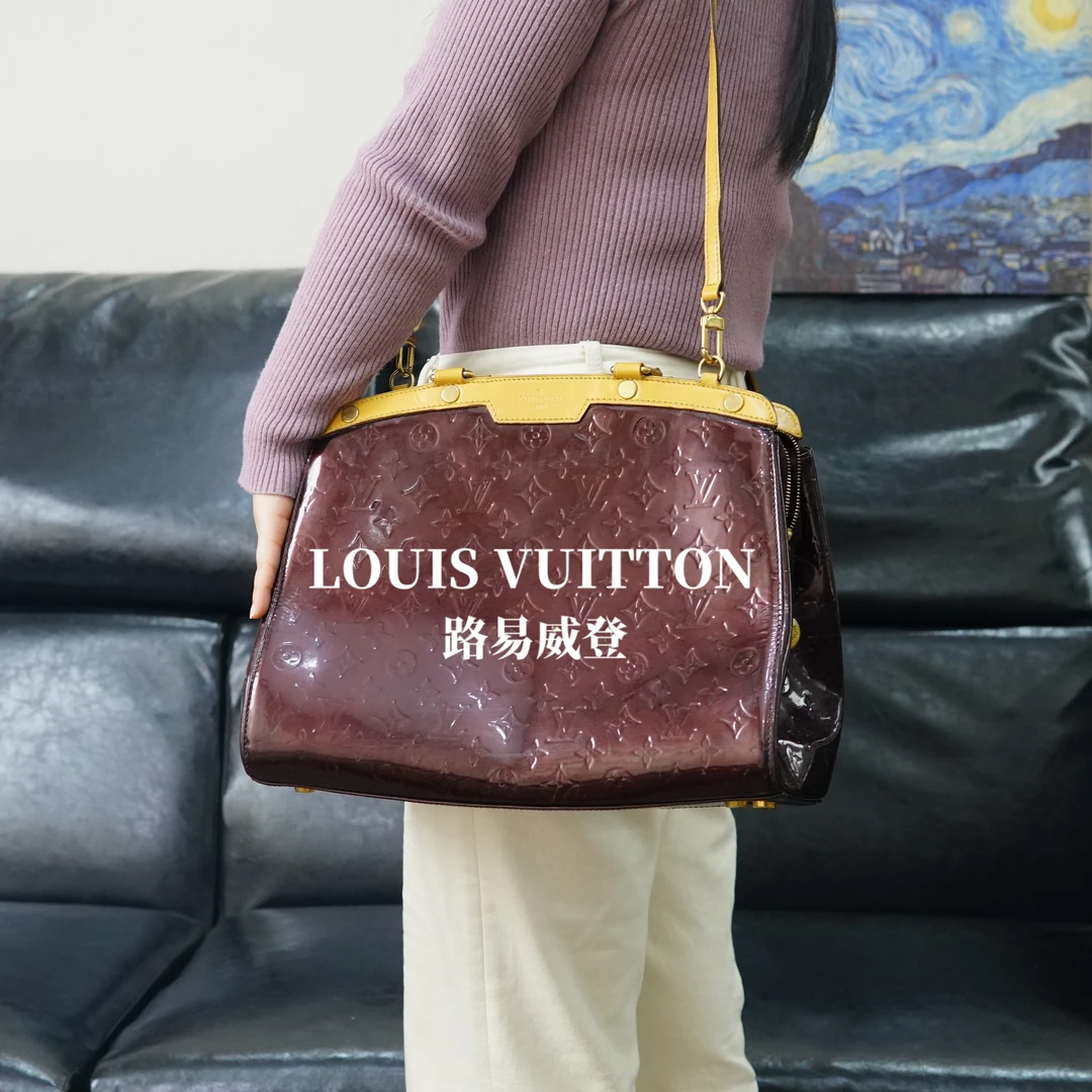 95新 LouisVuitton/路易威登 漆皮医生包/F4JZ04628024/8024