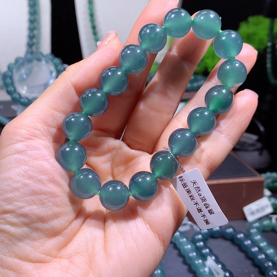 强***责翡翠未镶嵌手链天然a货翡翠手串