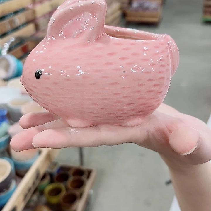 有孔.凑满10元发货多肉陶瓷花盆！