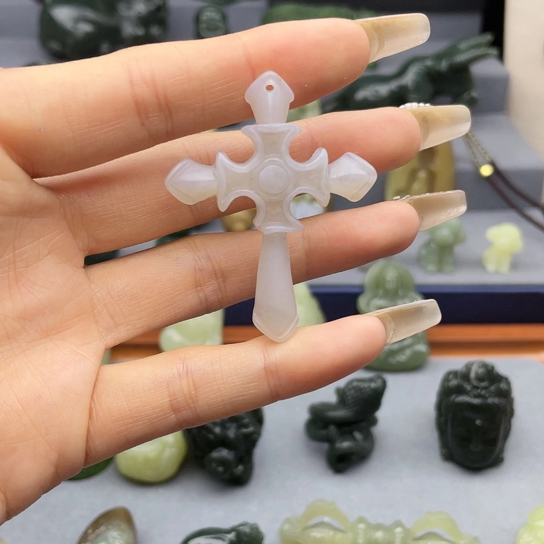 和田玉未镶嵌挂件