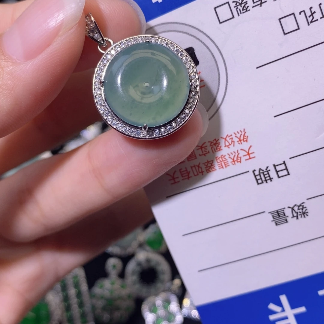 翡翠未镶嵌颈饰天然