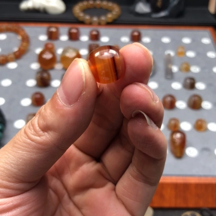 蓝***火玛瑙/玉髓未镶嵌配饰素