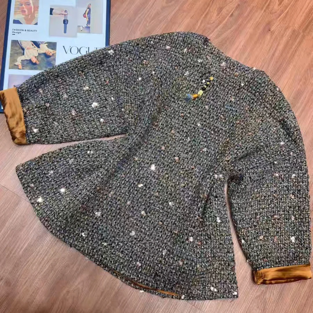 深圳乔莎【鎏金点墨】新中式高端太太服夹棉宽松舒适时尚外套