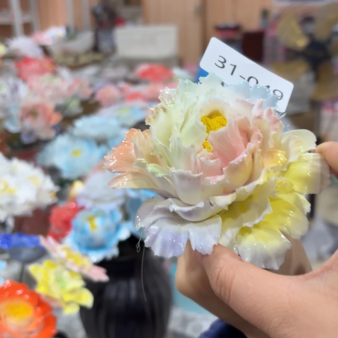 陶瓷花，20元包邮，退款拉黑3149瑕疵