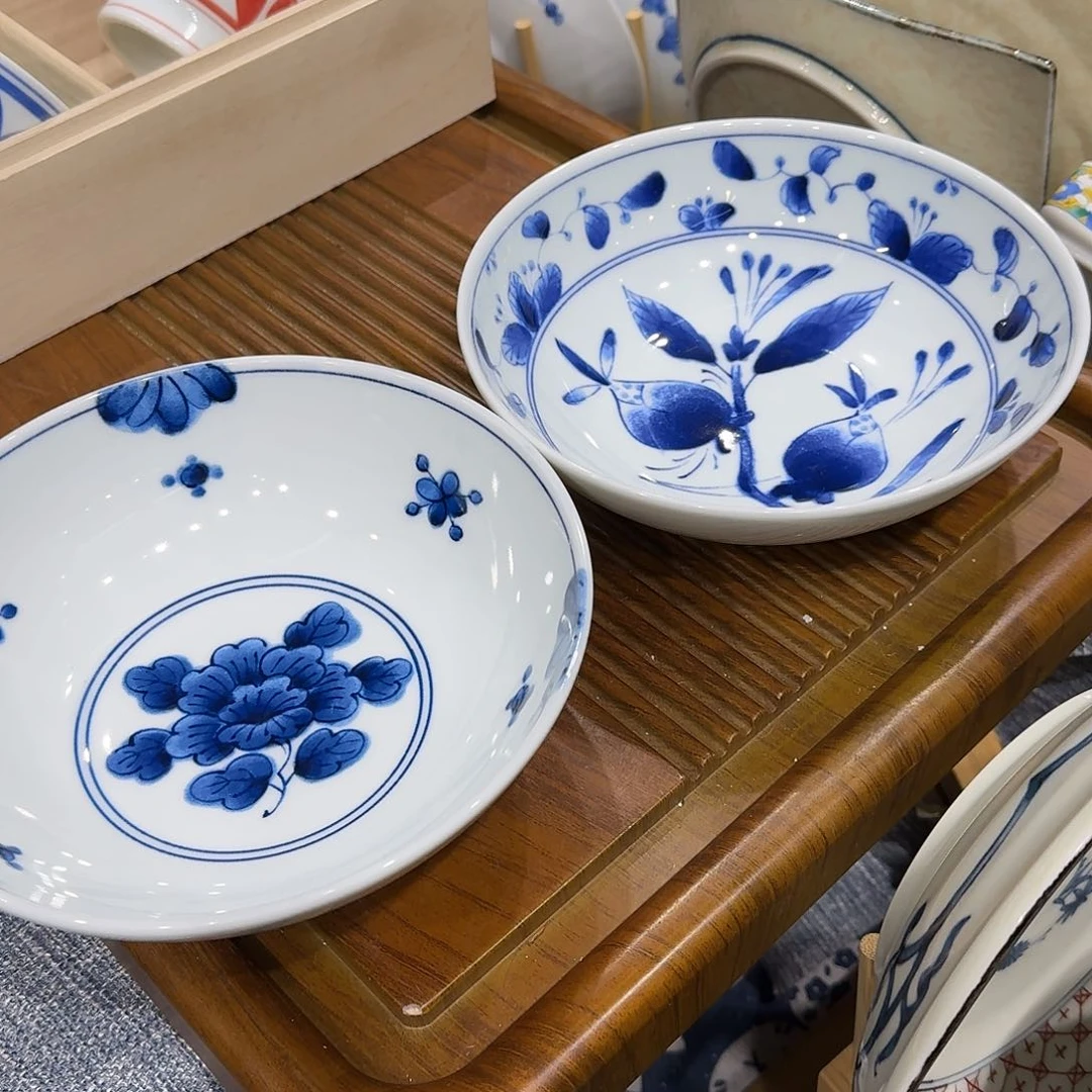 瓷冰*蓝凛堂釉下彩 17中钵2只装