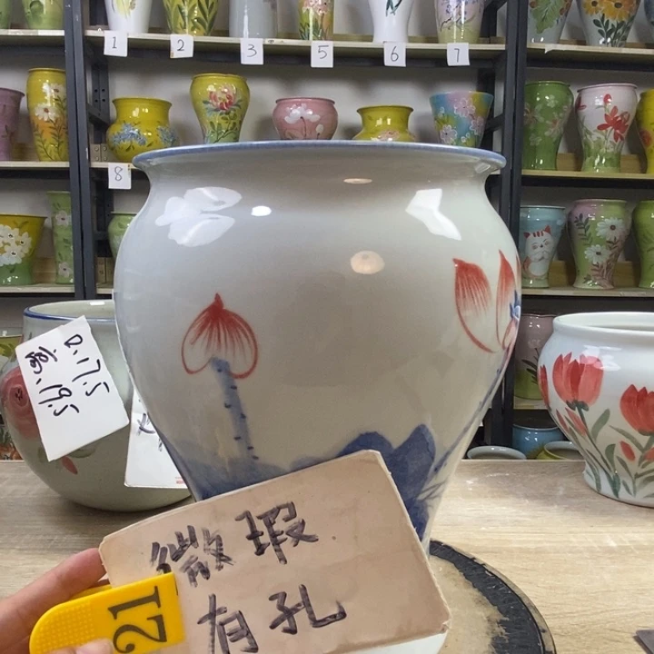景德镇高温陶瓷花盆