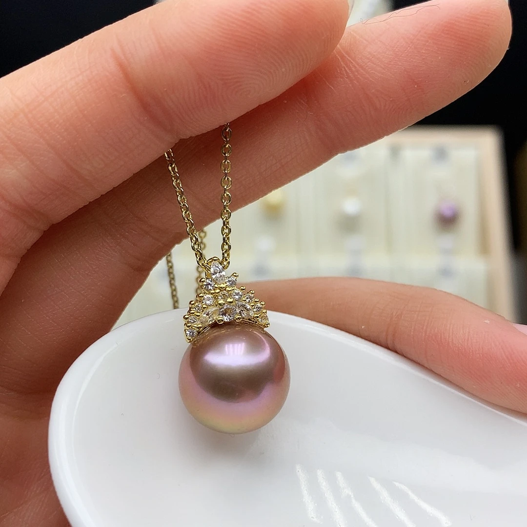 颈饰合金淡水珍珠