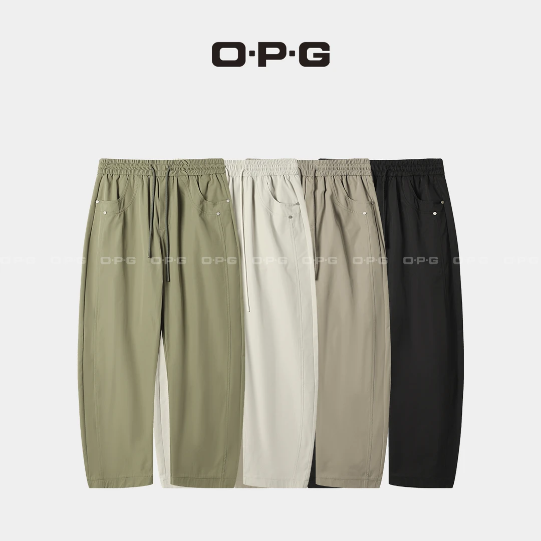 遥发服装【铆钉抽绳户外速干休闲裤】夏季情侣款登山运动长裤88520