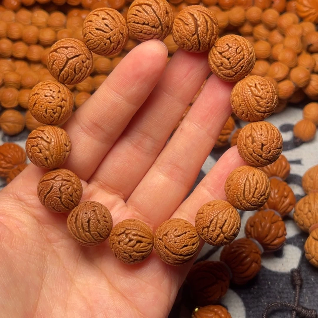 桃核手串龙纹桃核